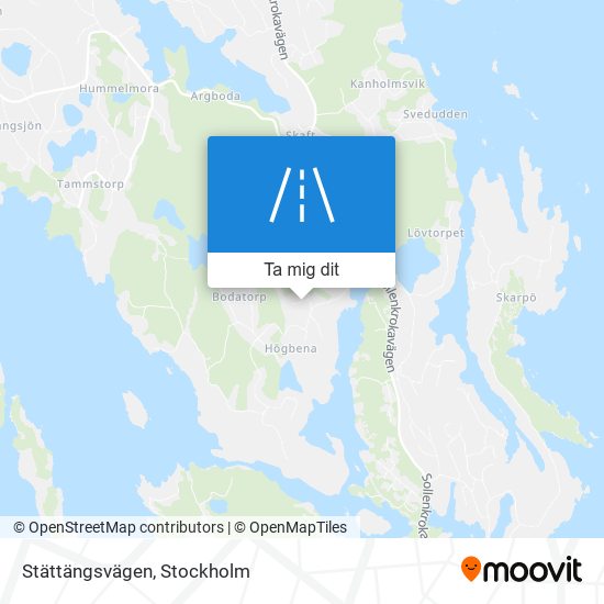 Stättängsvägen karta