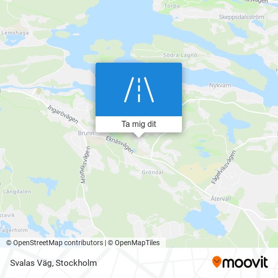 Svalas Väg karta