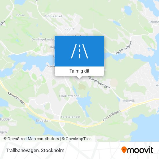 Trallbanevägen karta