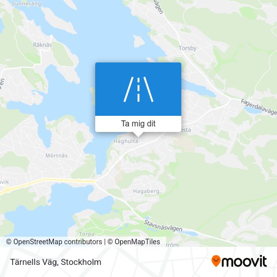 Tärnells Väg karta