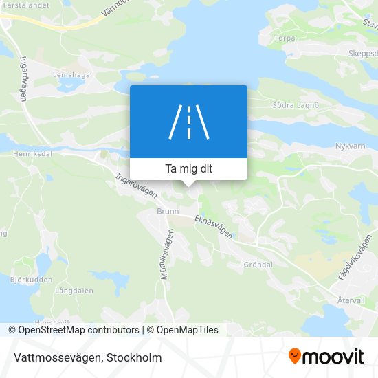 Vattmossevägen karta