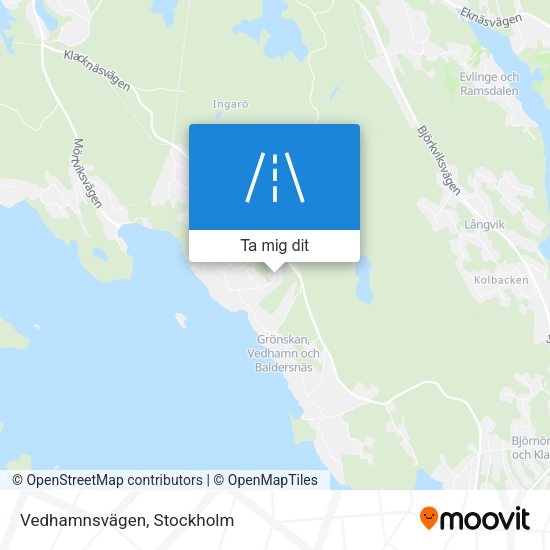 Vedhamnsvägen karta