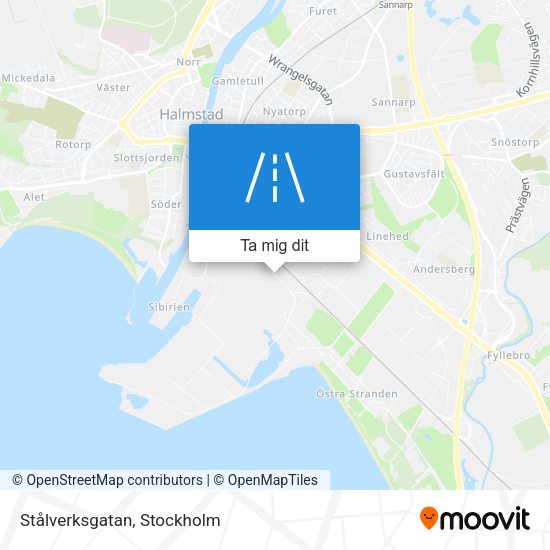Stålverksgatan karta
