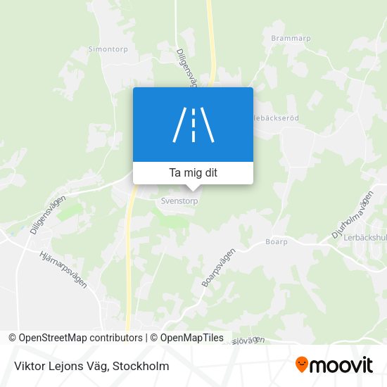 Viktor Lejons Väg karta