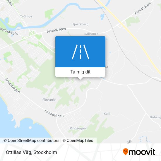Ottillas Väg karta