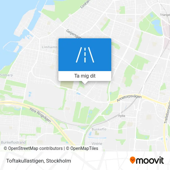 Toftakullastigen karta