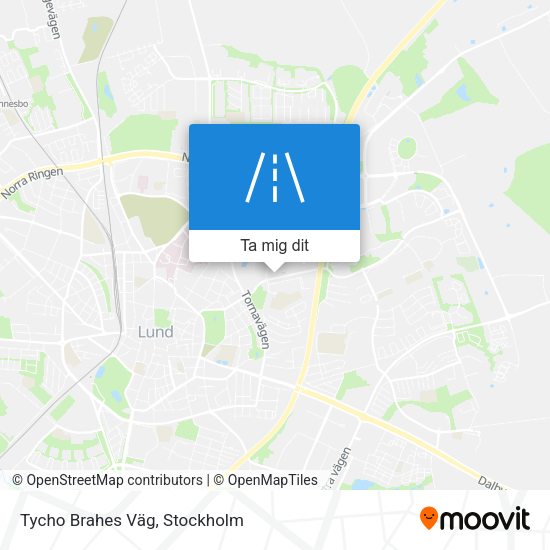 Tycho Brahes Väg karta