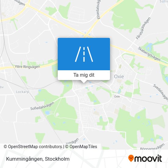 Kummingången karta