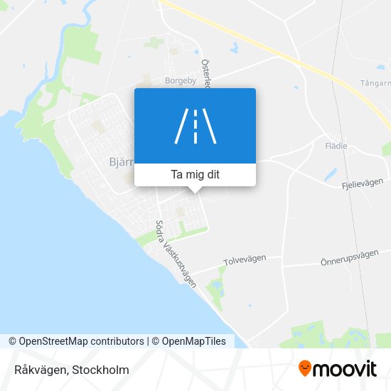 Råkvägen karta