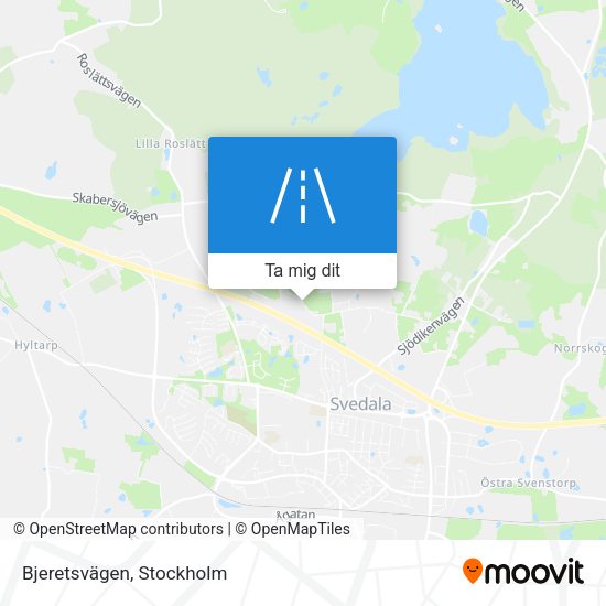 Bjeretsvägen karta