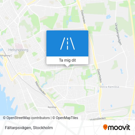 Fältarpsvägen karta