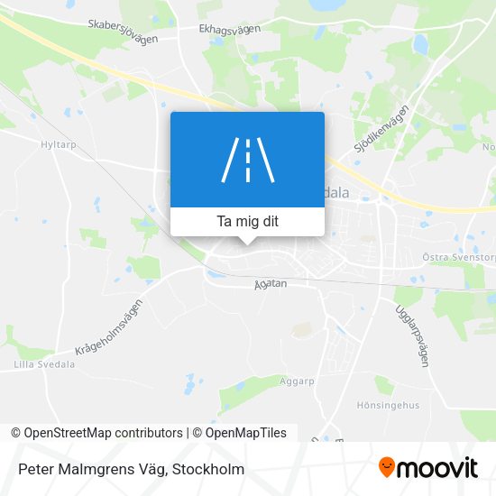 Peter Malmgrens Väg karta