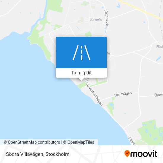 Södra Villavägen karta