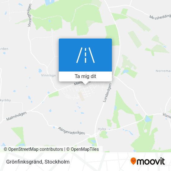Grönfinksgränd karta