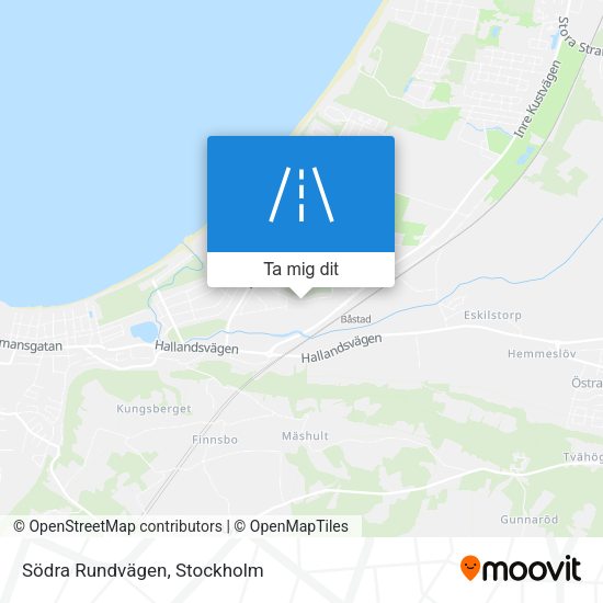 Södra Rundvägen karta
