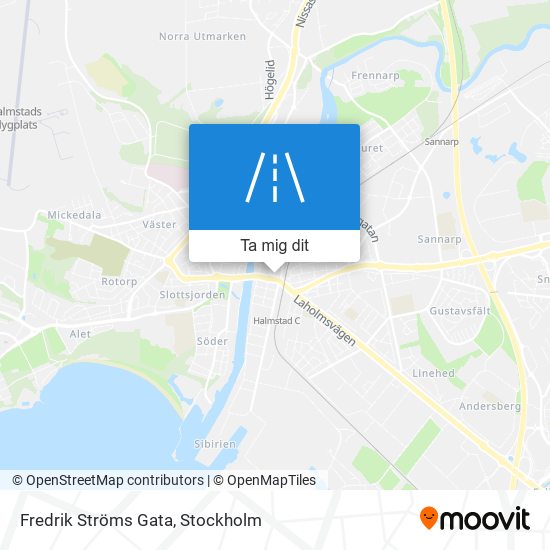 Fredrik Ströms Gata karta