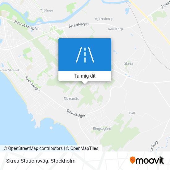 Skrea Stationsväg karta