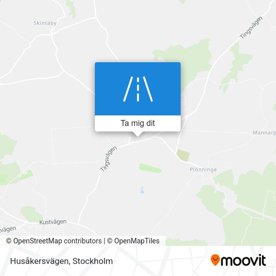 Husåkersvägen karta