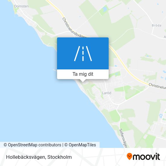 Hollebäcksvägen karta
