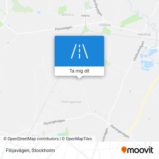 Flöjavägen karta