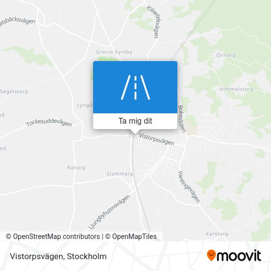 Vistorpsvägen karta