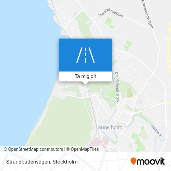 Strandbadenvägen karta