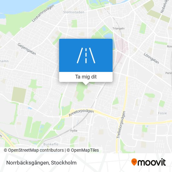 Norrbäcksgången karta