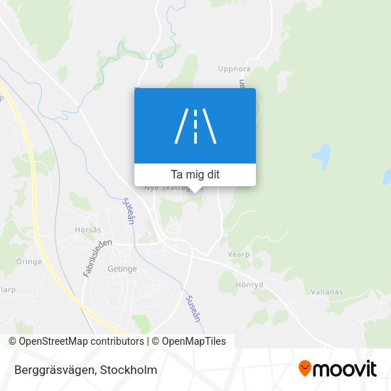 Berggräsvägen karta