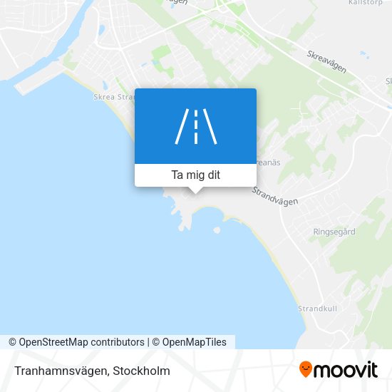 Tranhamnsvägen karta