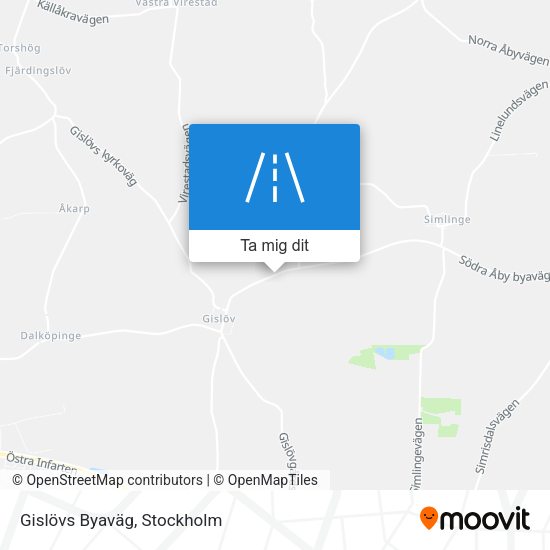 Gislövs Byaväg karta