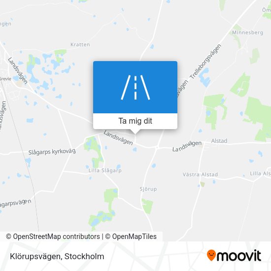 Klörupsvägen karta