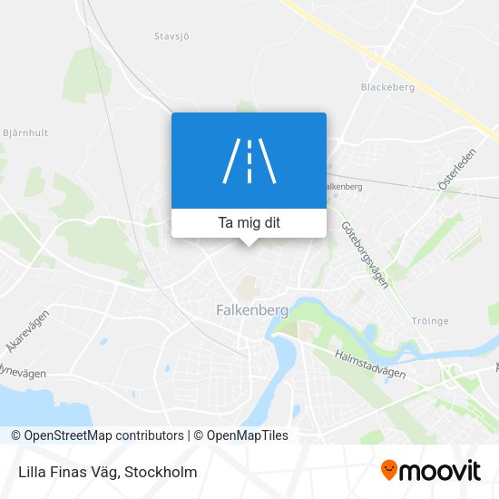Lilla Finas Väg karta