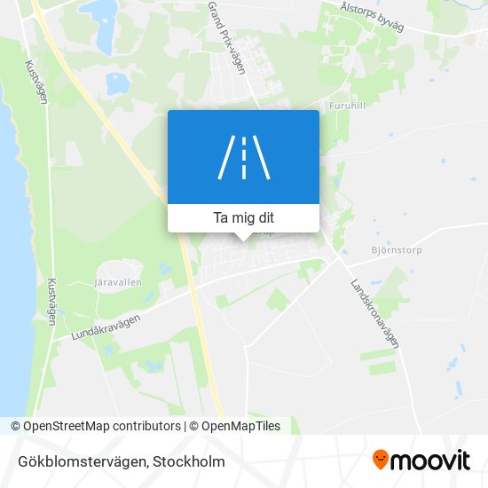 Gökblomstervägen karta