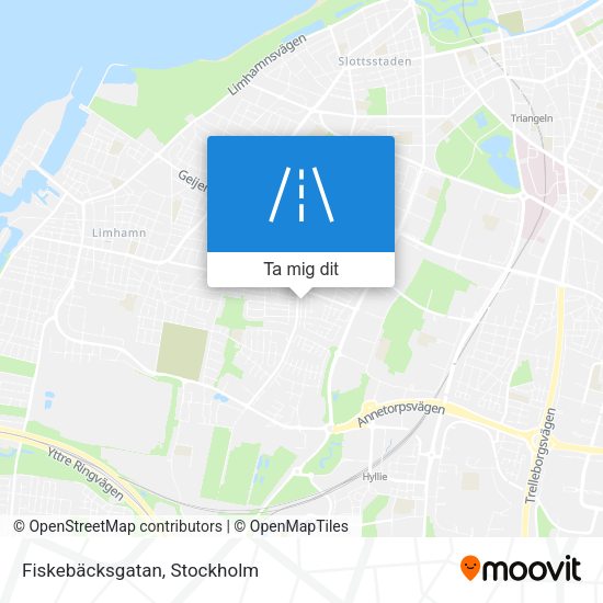 Fiskebäcksgatan karta