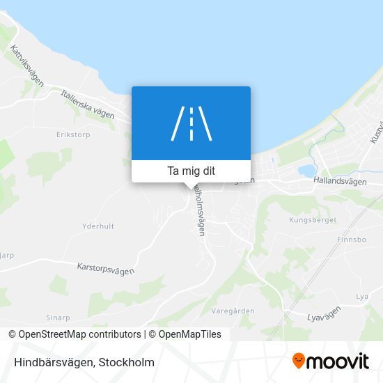 Hindbärsvägen karta