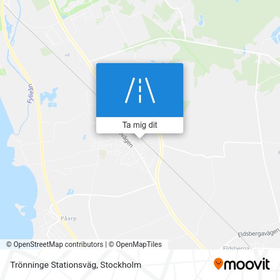 Trönninge Stationsväg karta