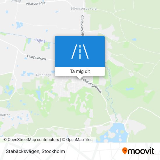 Stabäcksvägen karta