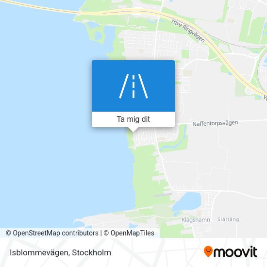 Isblommevägen karta