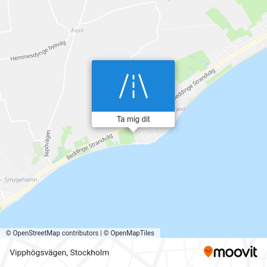 Vipphögsvägen karta