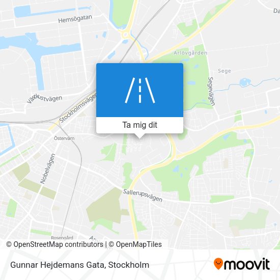 Gunnar Hejdemans Gata karta