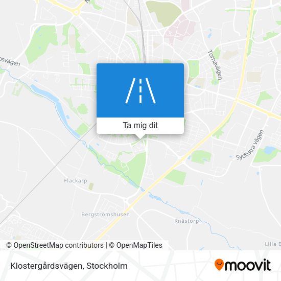 Klostergårdsvägen karta