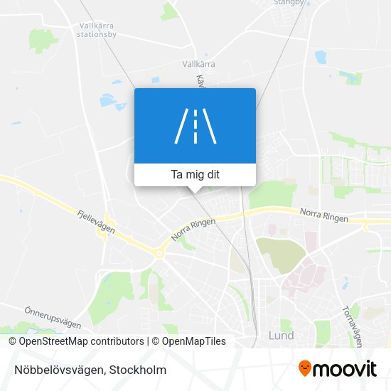 Nöbbelövsvägen karta