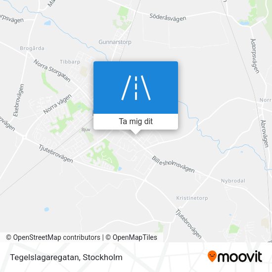 Tegelslagaregatan karta