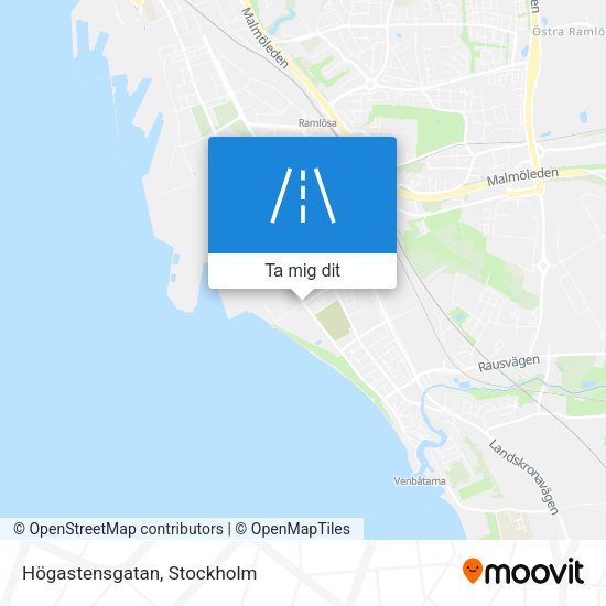 Högastensgatan karta