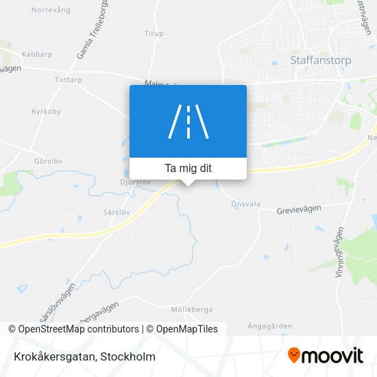 Krokåkersgatan karta