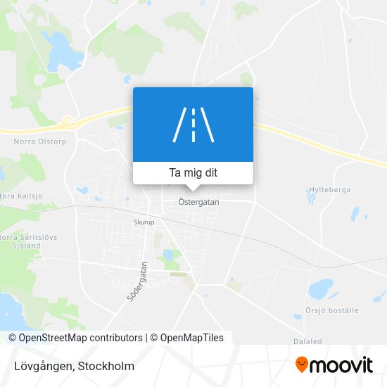 Lövgången karta