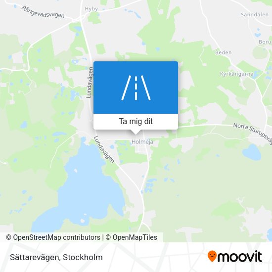 Sättarevägen karta