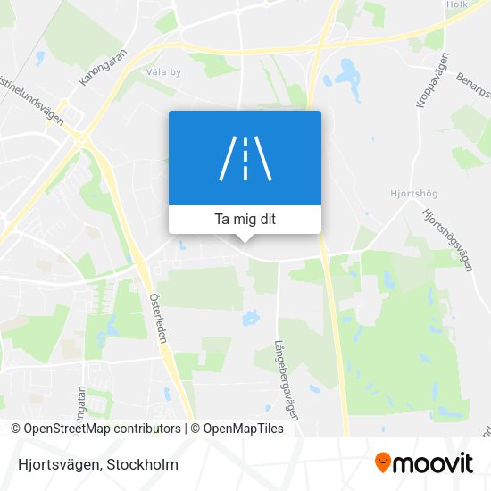 Hjortsvägen karta