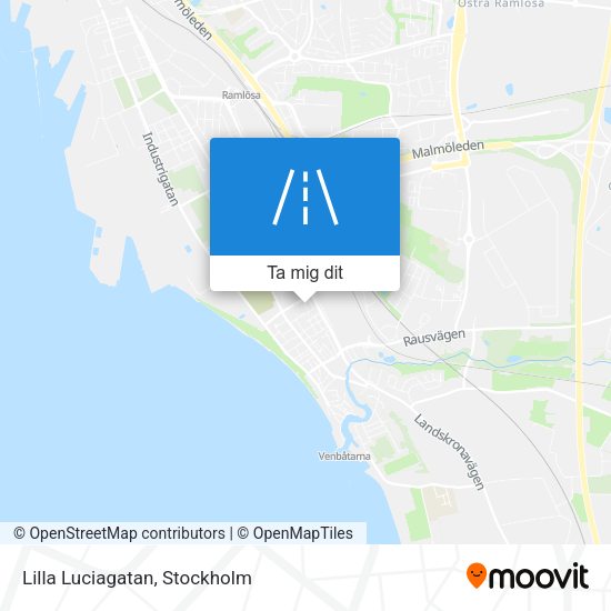 Lilla Luciagatan karta