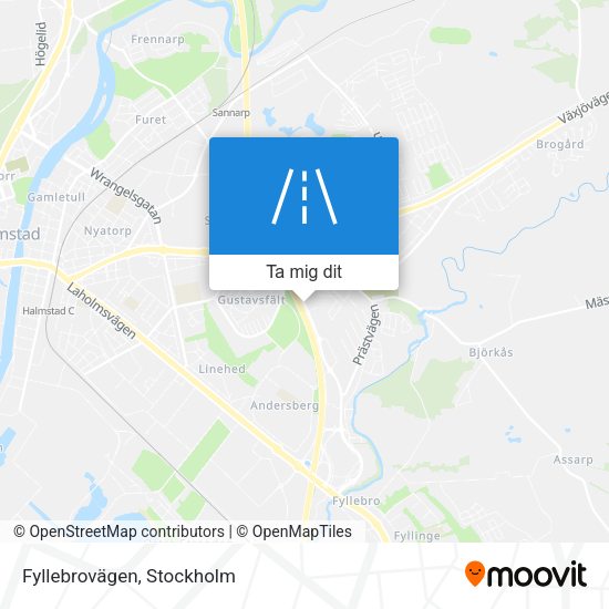 Fyllebrovägen karta